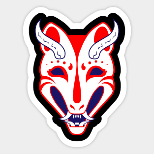 Oni Fox Sticker